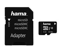microSDHC 16GB Class 10 UHS-I 80MB/s + Adapter/Mobile