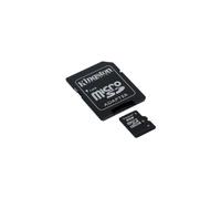microSDHC SDC4/8GB Class 4 Flash Card + SD Adapter, Black