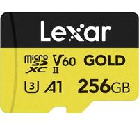 Lexar Professional 256GB Gold MicroSD card, UHS-II, V60, A1, UK Seller