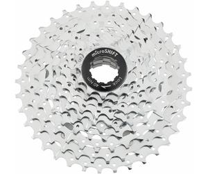 microSHIFT G10 Cassette - 10 Speed 11-36t Chrome Plated With Spider