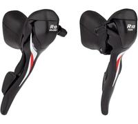 microSHIFT R10 Drop Bar Shift Lever Set - 3 x 10-Speed, Shimano Compatible, Black