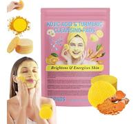 Microskin Turmeric Kojic Acid Pads,Turmeric Kojic Acid Cleansing Pads,Turmeric Cleansing Pads for Dark Spots,Turmeric Exfoliating Face Scrub Pads,Balance Skin Oil and Water, For All Body Areas (1 Box)