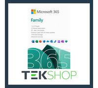 Microsoft 365 Family - 1 Year, 6 People 1TB Cloud & Advanced Security