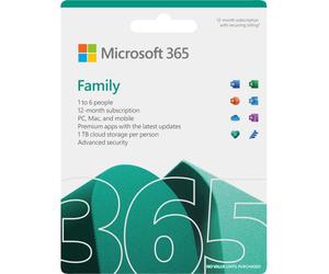 Microsoft 365 Family - 1 year subscription