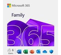 Microsoft 365 Family Medialess Latest Version - 1 Year Subscription 6 Users, up to 5 devices - Electronic Download ESD