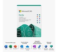 Microsoft 365 Family | Office 365 apps | up to 6 users | 1 year subscription | Multiple PCs/Macs, Tablets and Phones | multilingual | Box