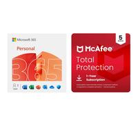 Microsoft 365 Personal 1 Device & McAfee 1 Year, 5 Device