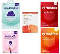 Microsoft 365 Personal, LiveSafe, Secure VPN, Cloud Backup & Privacy & Identity Guard Bundle