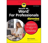 Microsoft 365 Word for Professionals for Dummies, Paperback by Gookin, Dan, B...