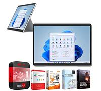 Microsoft 8PN 00001 Surface Pro 8 13" Touch Intel i5-1135G7 8GB/128GB Laptop - Platinum Bundle with Elite Suite 18 Software + 1 YR CPS Enhanced Protection Pack