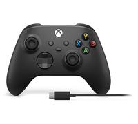 Microsoft Xbox Wireless Controller + USB-C Cable Black Gamepad Analogue / Digital PC, Xbox One, Xbox One S, Xbox One X, Xbox Series S, Xbox Series X