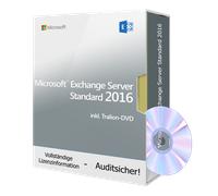 Microsoft Exchange Server Standard 2016 incl. Tralion-DVD