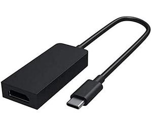 Microsoft HFP-00003 USB-C HDMI Cable Adapter Black - Cable Adapter (USB-C, HDMI, Male Connector/Female Connector, Black)