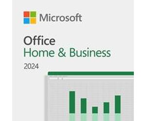 Microsoft Office 2024 Home and Business English Medialess Software Lifetime Subscription - Retail Boxed