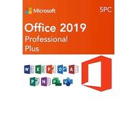 Microsoft Office Professional 2019 Plus (PC, 5 Devices) - Microsoft Key - GLOBAL