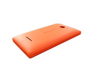 Microsoft Protective Slim Book Flip Shell Case Cover for Microsoft Lumia 435 - Orange