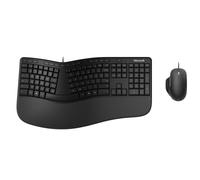 Microsoft Ergonomic Desktop keyboard Mouse included Office USB QWERTY