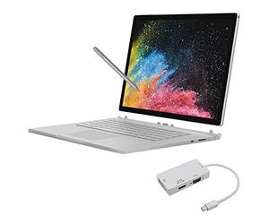Microsoft Surface Book 2 13.5-Inch PixelSense Display Notebook (Silver) - (Intel i7-8650U, 8 GB RAM, 256 GB SSD, NVIDIA GeForce GTX 1050 Graphics, Windows 10 Pro)