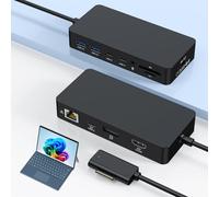 Microsoft Surface Dock 2,12-in-1 Surface Dock Hub,Supports 4K HDMI+DP+RJ45 Port,Includes 120W Power Adapter,Compatible Surface Pro 11/10/9/8/X/7+/7,Laptop 7/6/5/4/3, Laptop Studio 2/1,Go 4/3/2/1