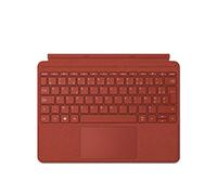 Microsoft Surface Go Signature Type Cover Keyboard - French AZERTY Keyboard - Red Poppy (Alcantara) - Only Compatible with Surface Go, Surface Go 2 and Surface Go 3