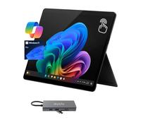 Microsoft Surface Pro 11, 13" 120Hz 2.8K Touchscreen, Copilot+ PC Tablet, 10-Core Snapdragon X Plus w/AI NPU, 16GB RAM, 256GB SSD, WiFi 7, 4K Webcam, Docking Station, Win 11, WiFi Only, Black