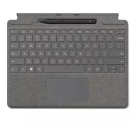 Microsoft Surface Pro Signature Keyboard w/ Slim Pen 2 QWERTY Touchpad Microsoft Surface Pro 10 Surface Pro 9 Surface Pro 8 Surface Pro X Platinum Alcantara