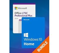 Microsoft Windows 10 Home & Microsoft Office 2024 LTSC Pro Plus Bundle (PC) - Microsoft Key - GLOBAL