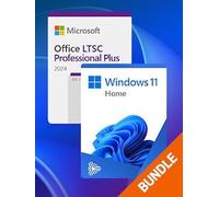 Microsoft Windows 11 Home & Microsoft Office 2024 LTSC Pro Plus Bundle (PC) - Microsoft Key - GLOBAL
