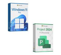 Microsoft Windows 11 Professional + Microsoft Project 2024 Professional license for 3 devices