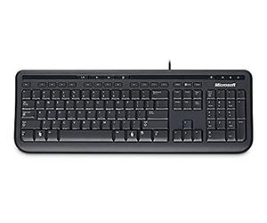 Microsoft Wired Keyboard 600, UK Layout - Black
