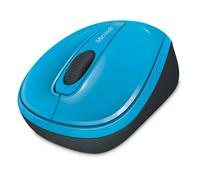 Microsoft Wireless Mobile Mouse 3500, Cyan Blue Gloss - Comfortable Ambidextrous Design, Snap-in Nano Receiver for Portability, US