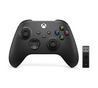 Microsoft Xbox Wireless Controller + Wireless Adapter for Windows 10 Black Gamepad PC, Xbox One, Xbox One S, Xbox One X, Xbox Series S, Xbox Series X