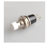 microswitch 6pcs NC/NO Normally Open Closed Momentary Self-resetting Push Button Switch Without Lock Reset)(Blanc,NO (normally open))