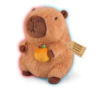 Microwavable & Coolable Capybara with Orange Stuffed Animal - Heating Pad for Period Cramps Relief Muscle Pain & Anxiety Cute Capybara Plush Toy for Comfort & Warmth Gifts for Adults & Kids