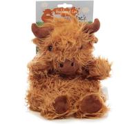 Puckator Highland Coo Cow Microwavable Plush Wheat & Lavender Heat Pack - Heating Pads - Hot and Ice Cold Cool Pack Packs Bag for Sport Injuries Knee Back Pain - Bed Warmer - Wellness Health Products