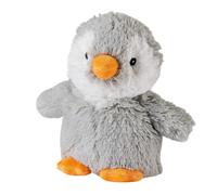 Warmies Junior Plush Grey Penguin Microwavable Weighted Teddy, Lavender Scented, Hot Or Cold For Relaxation & Relief
