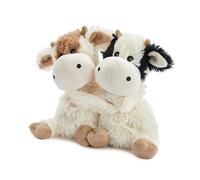 Microwavable Heatable Hot Cold Heat Pack Soft Toys Warm Hugs Pair Cows 9"