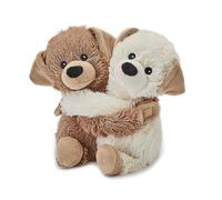 Microwavable Heatable Hot Cold Heat Pack Soft Warm Hugs Pair Puppies 9"
