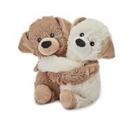 Microwavable Heatable Pair Plush Soft Toys - Fully Heatable & Freezable | Scented with French Lavender | Soothing Warm or Cool Comfort | Cuddly for Anxiety (Pair of Puppies)