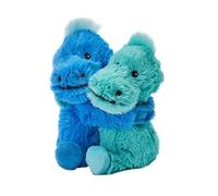 Microwavable Heatable Pair Plush Soft Toys - Fully Heatable & Freezable | Scented with French Lavender | Soothing Warm or Cool Comfort | Cuddly for Anxiety (Pair of Dinosaurs)