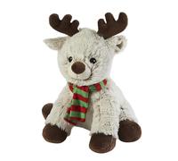 Microwavable Heatable Plush Soft Toy - Fully Heatable & Freezable | Scented with French Lavender | Soothing Warm or Cool Comfort | Safe for Kids & Adults | Cuddly for Anxiety (Marshmallow Reindeer)