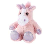 Microwavable Heatable Plush Soft Toy - Fully Heatable & Freezable | Scented with French Lavender | Soothing Warm or Cool Comfort | Safe for Kids & Adults | Cuddly for Anxiety (Iridescent PINK Unicorn)