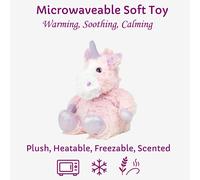 Microwavable Heatable Soft Toy Hot Cold Heat Pack Lavender 13" Pink Unicorn