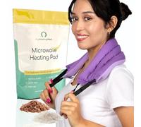 Microwavable Heating Pads for Lower Back, Neck, and Shoulder Pain Relief - Moist Microwave Heating Pad for Muscles and Joints - Microwave Hot Pack Heat Pad for Cramps - 1 Heat Pack Purple