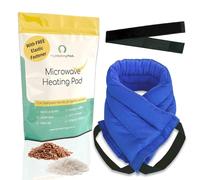 Microwavable Heating Pads for Lower Back, Neck, and Shoulder Pain Relief - Moist Microwave Heating Pad for Muscles and Joints - Microwave Hot Pack Heat Pad for Cramps - 1 Heat Pack Blue