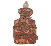 Microwavable Lavender Wheat Bottle - William Morris Strawberry Thief Crimson
