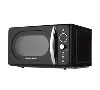 Hamilton Beach Microwave, 20L, 700W, Retro, Digital LED Display, 8 Pre-set Programs, Express Cooking, Weight Defrost, 60 Min Timer, Child Lock, Compact Design, Black - HB70H20B