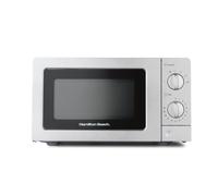 Hamilton Beach Microwave, 20L, 700W, Standard, Manual Controls, 6 Power Levels, Speedy Defrost, 30-Min Timer, Compact Design for Small Kitchens, Silver - HB70T20S