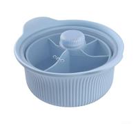 Microwave Air Fryer Steamer Pot with Vented Lid(Blue)