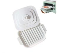 Microwave Bacon Cooker, Microwave Bacon Tray with Lid, Silicone Bacon Pan Baking Oven Tray for Frozen Pizza Cooking Supplies